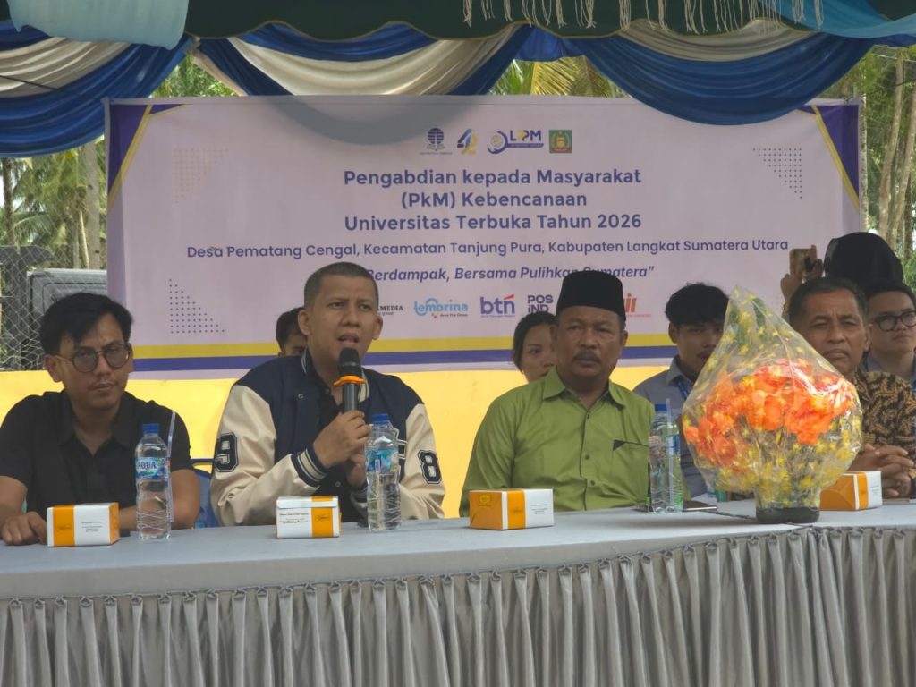 Pemulihan dan Penguatan Masyarakat Sumatera Utara Pascabencana: UT Hadir melalui PkM Nasional Kebencanaan 2026Langkat